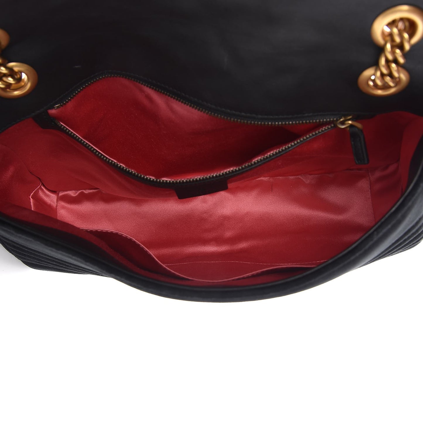 Velvet Matelasse Medium GG Marmont Shoulder Bag Black