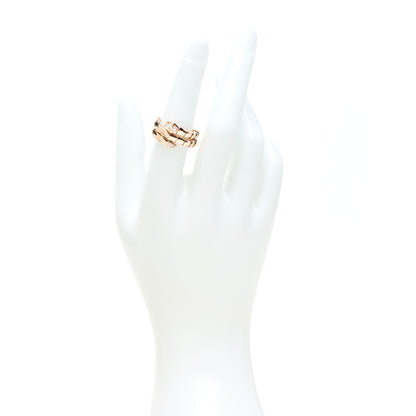 Bulgari 18K Rose Gold Diamond Serpenti Viper Wrap Ring M 2 of 6