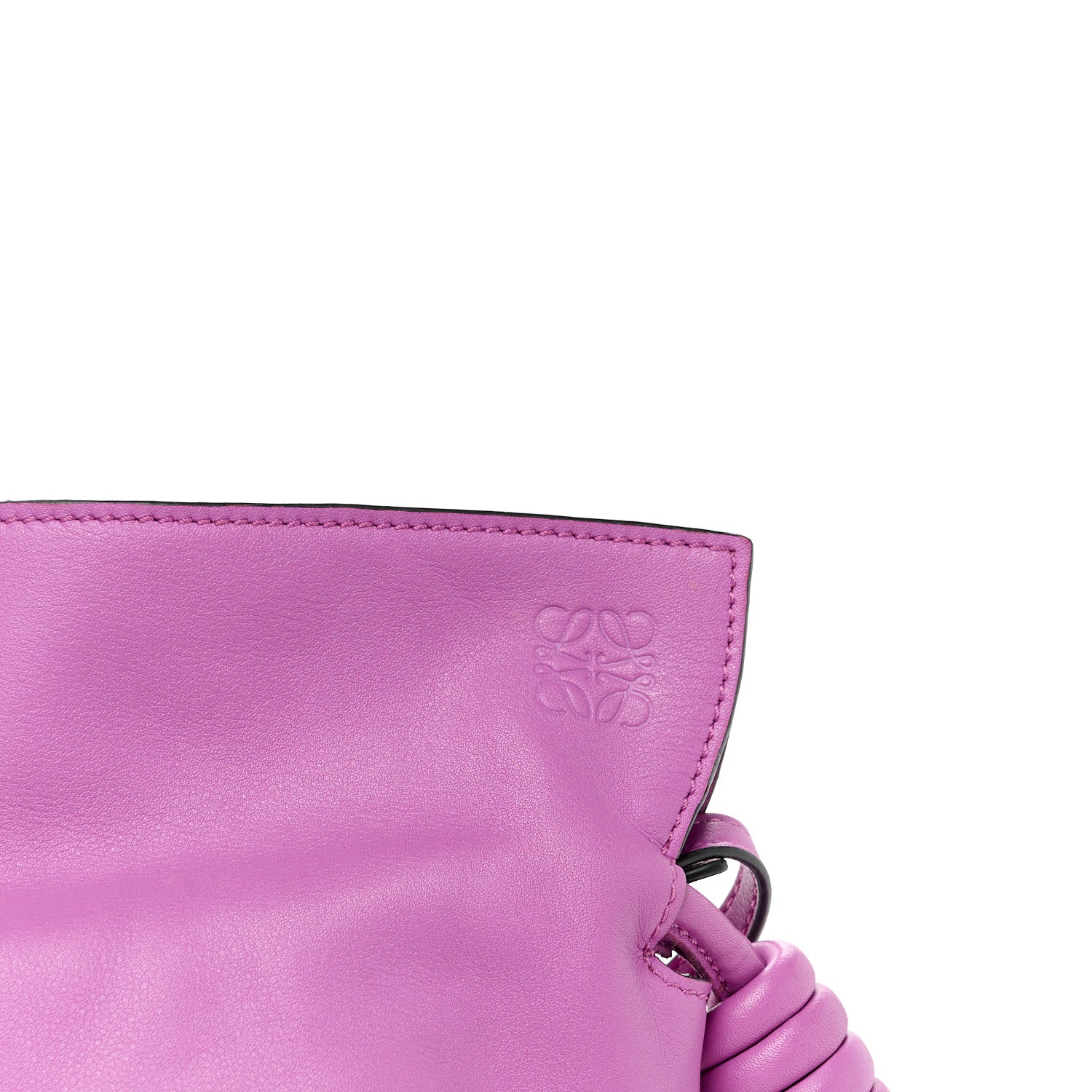 Loewe Calfskin Flamenco Knot Clutch Purple 7 of 10