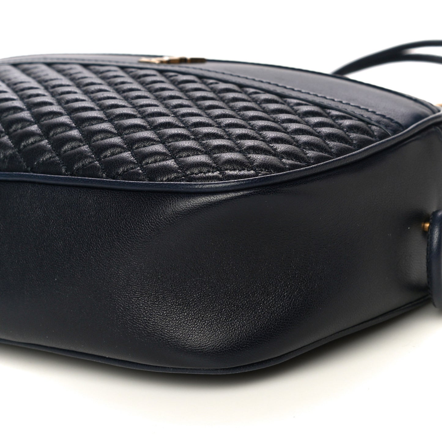 Lambskin Quilted Victoire Camera Bag Deep Marine