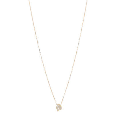 Roberto Coin 18K Yellow Gold Diamond Princess Heart Pendant Necklace 1 of 6