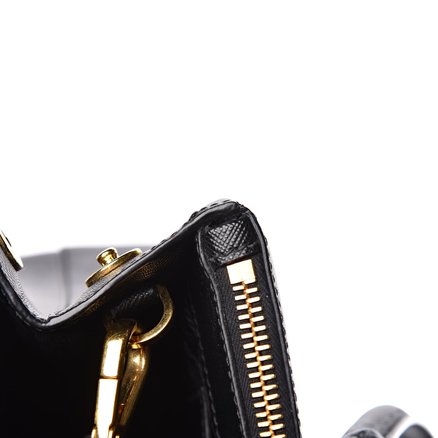 Prada Saffiano Small Galleria Double Zip Tote Black 9 of 15