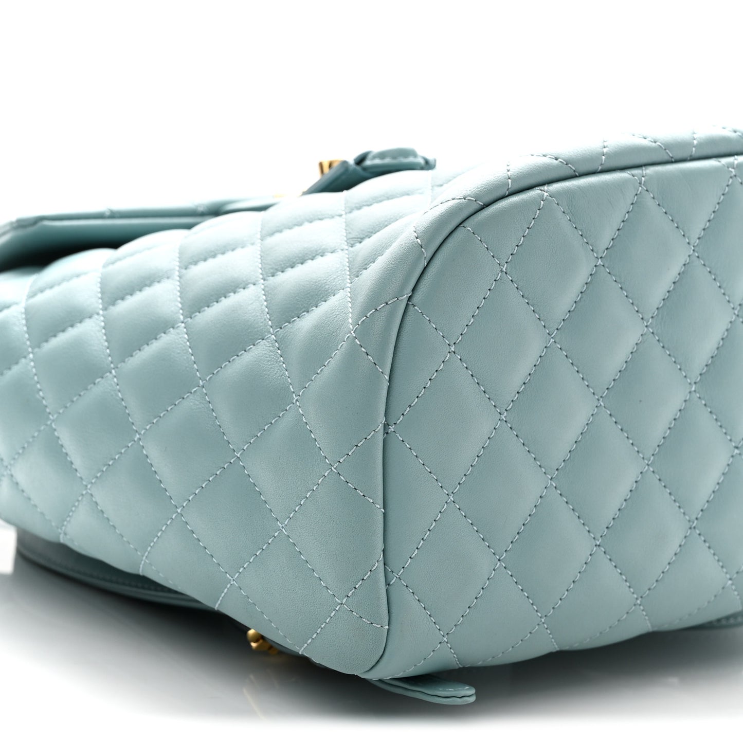 Lambskin Quilted Small Urban Spirit Backpack Blue