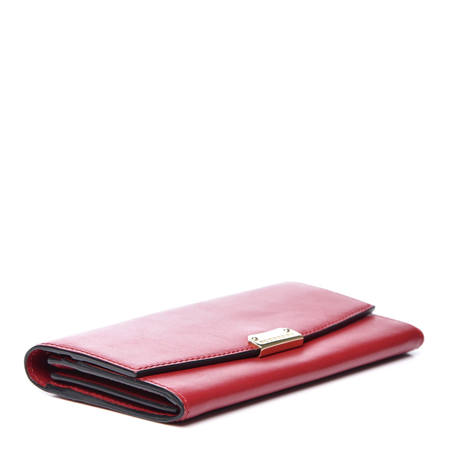 Smooth Calfskin Continental Flap Wallet Red