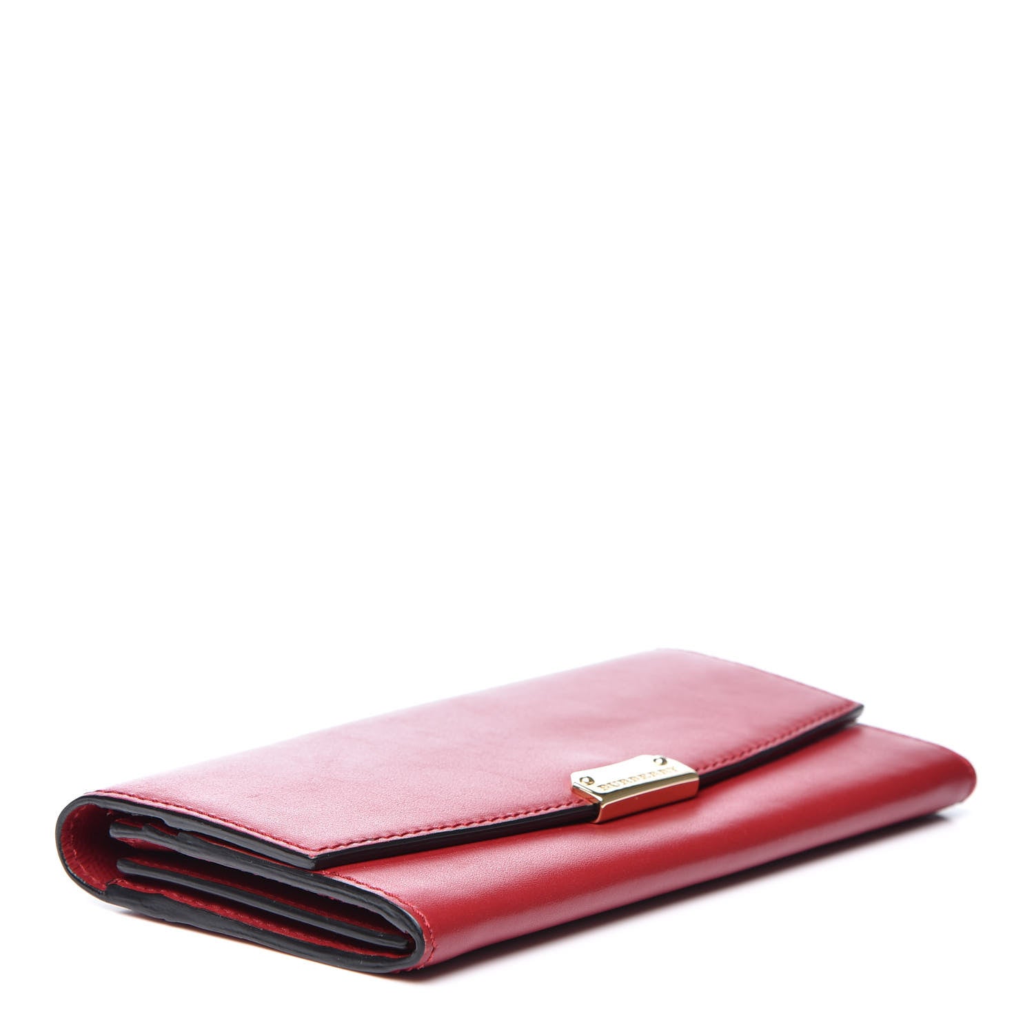 Burberry Smooth Calfskin Continental Flap Wallet Red 3 of 9