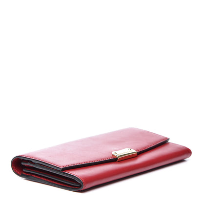 Burberry Smooth Calfskin Continental Flap Wallet Red 3 of 9