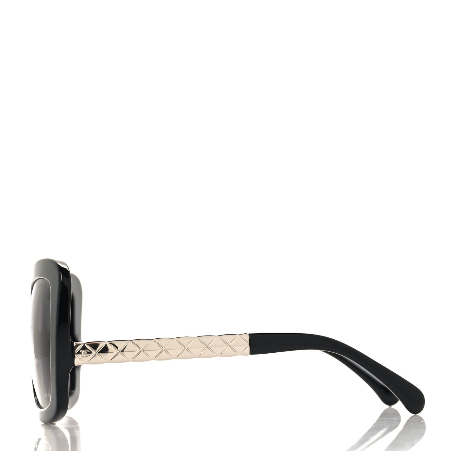 Acetate Spring Butterfly Sunglasses 5370 Black Silver