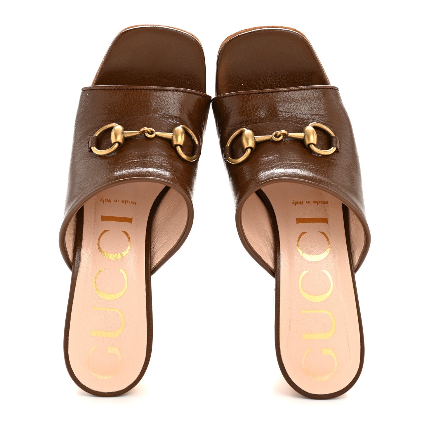 Granada Kid Houdan Platform Slide Sandals 35.5 Brown