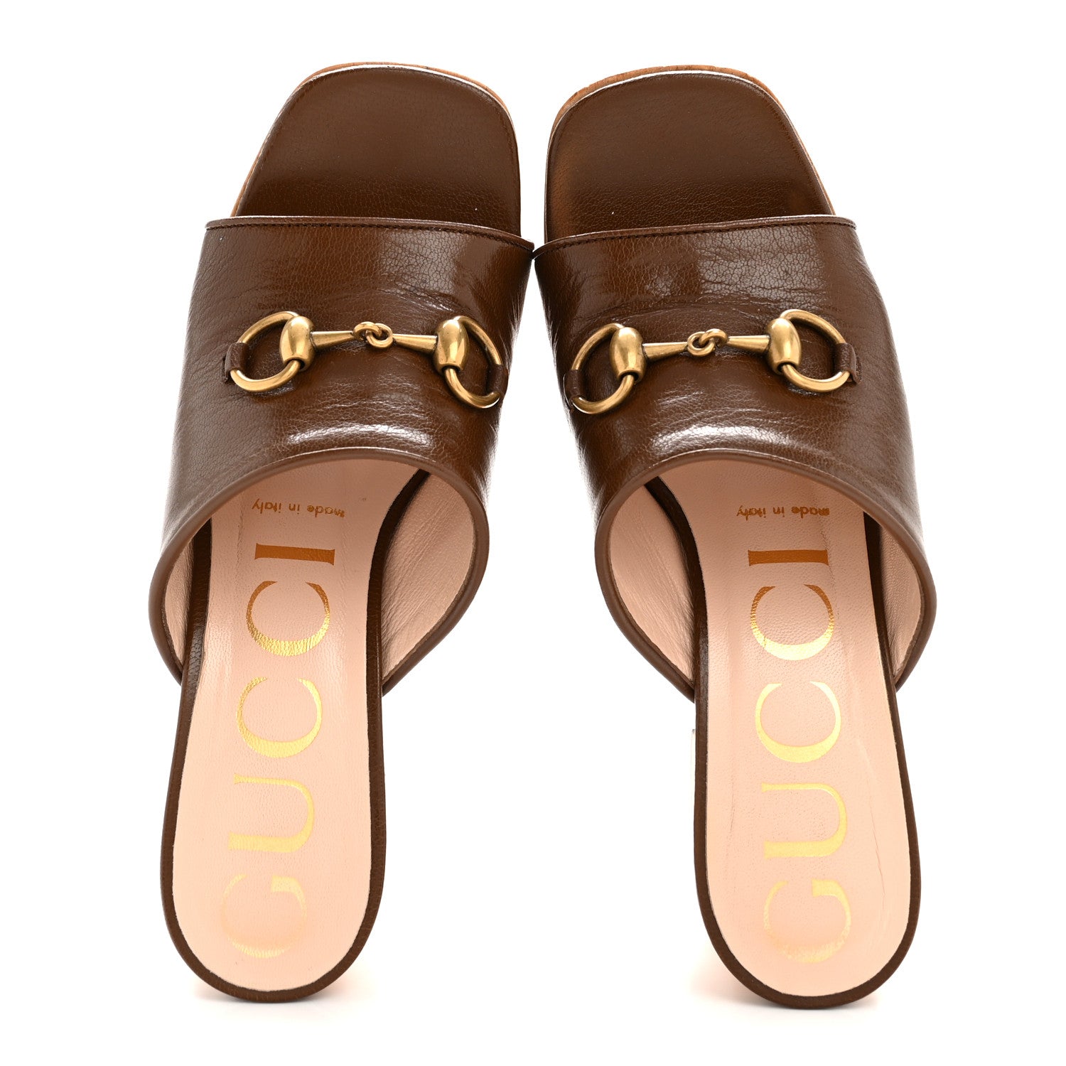 Gucci Granada Kid Houdan Platform Slide Sandals 35.5 Brown 2 of 11