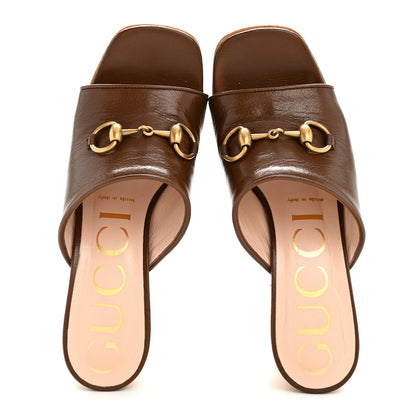 Gucci Granada Kid Houdan Platform Slide Sandals 35.5 Brown 2 of 11