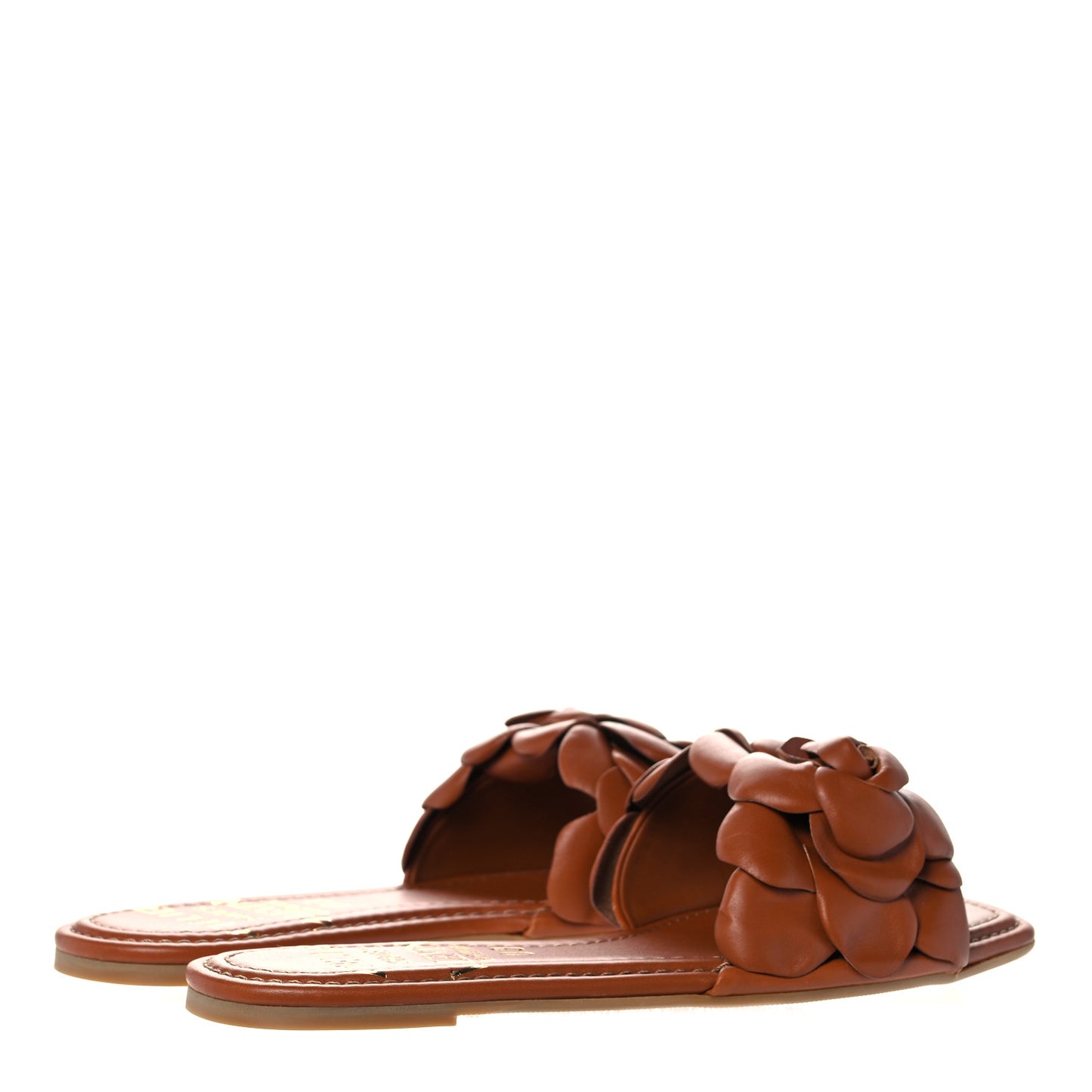 Calfskin Atelier 03 Rose Edition Slide Sandals 38 Cuoio