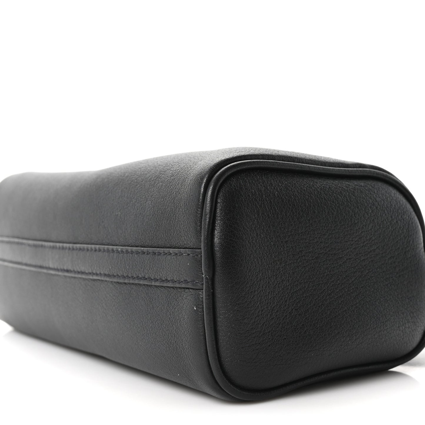 Calfskin Triangle Pouch Shoulder Bag Black