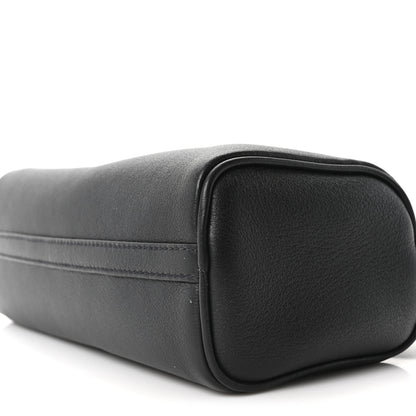 Prada Calfskin Triangle Pouch Shoulder Bag Black 9 of 10