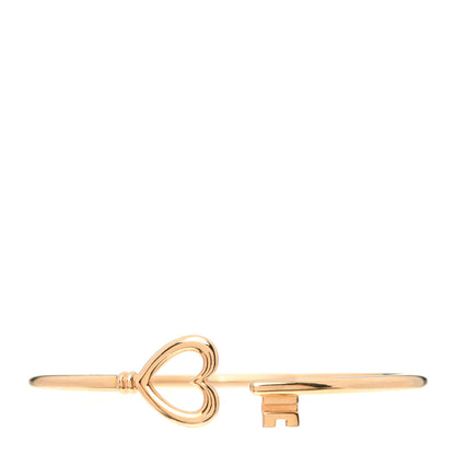 Tiffany 18K Yellow Gold Wire Heart Bracelet 1 of 4