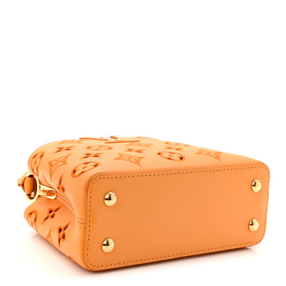 Louis Vuitton Calfskin LV Broderie Anglaise Mini Capucines Saffron 6 of 18