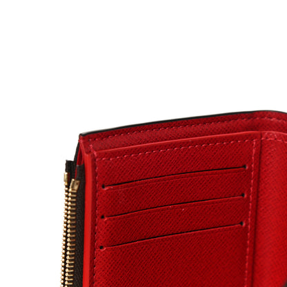 Louis Vuitton Damier Ebene Victorine Wallet Red 12 of 12