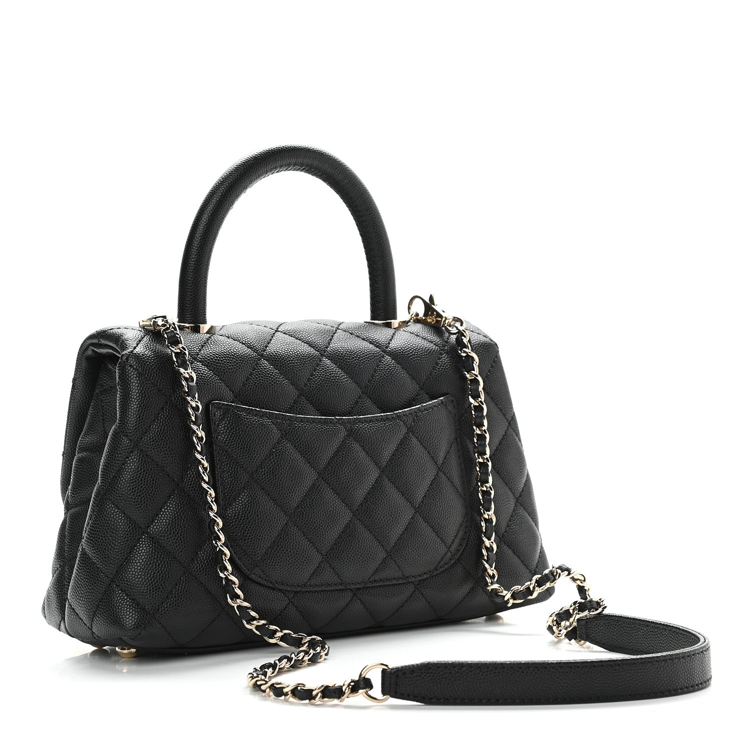 Chanel Caviar Quilted Mini Coco Handle Flap Black 3 of 9