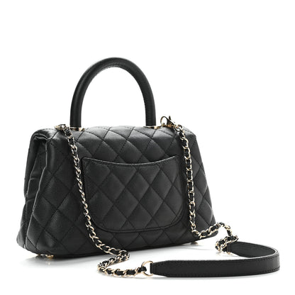 Chanel Caviar Quilted Mini Coco Handle Flap Black 3 of 9