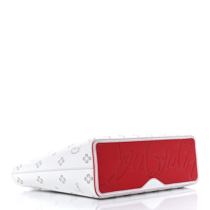 Christian Louboutin Calfskin Loubinthesky Mini East West Cabata Tote White 5 of 12