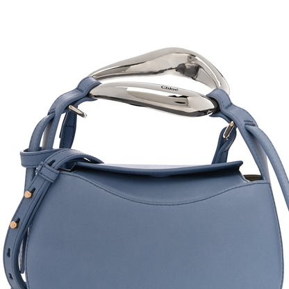 Chloe Small Grain Calfskin Kiss Bag Gentle Blue 7 of 9