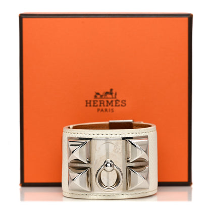 Hermes Epsom Collier De Chien CDC Bracelet S White 13 of 13