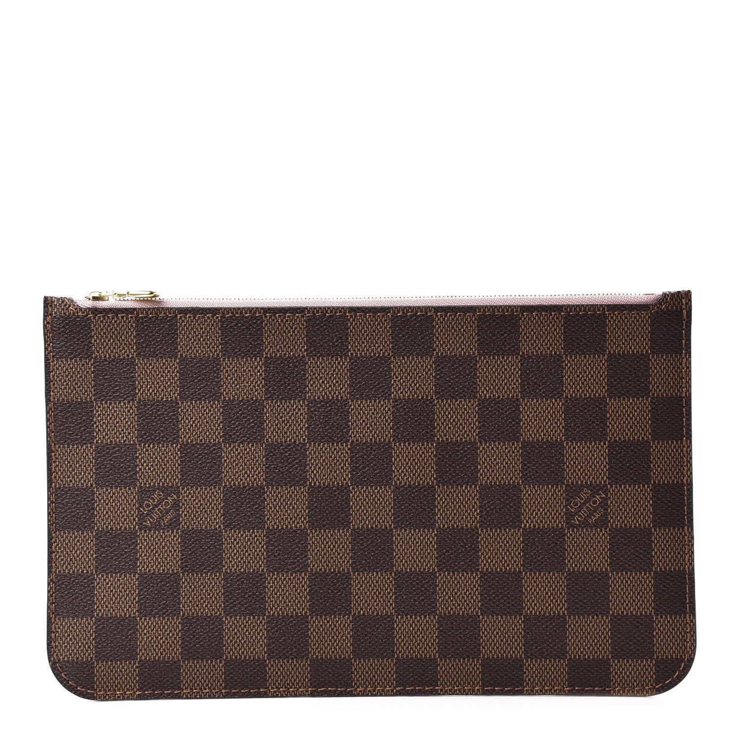 Louis Vuitton Damier Ebene Neverfull MM GM Pochette Rose Ballerine 1 of 9