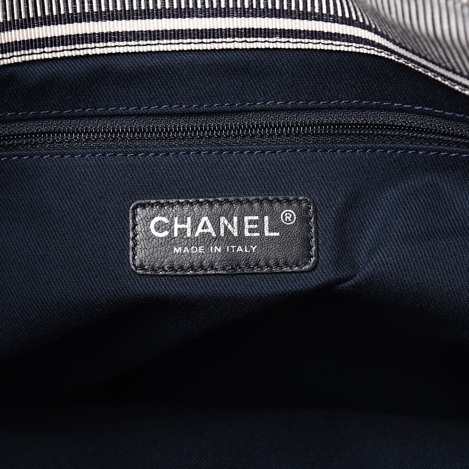Chanel Denim Large Shopping Tote Blue 7 of 10