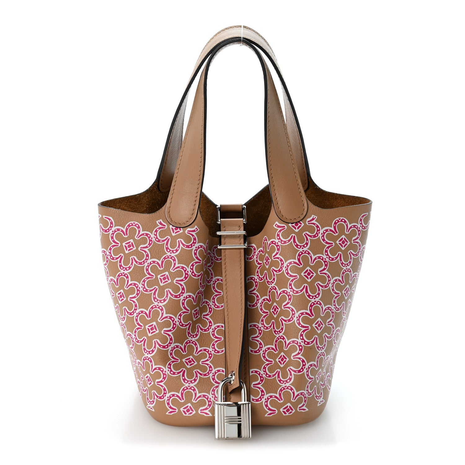 Hermes Swift Micro Lucky Daisy Picotin Lock Chai Rose White 1 of 13