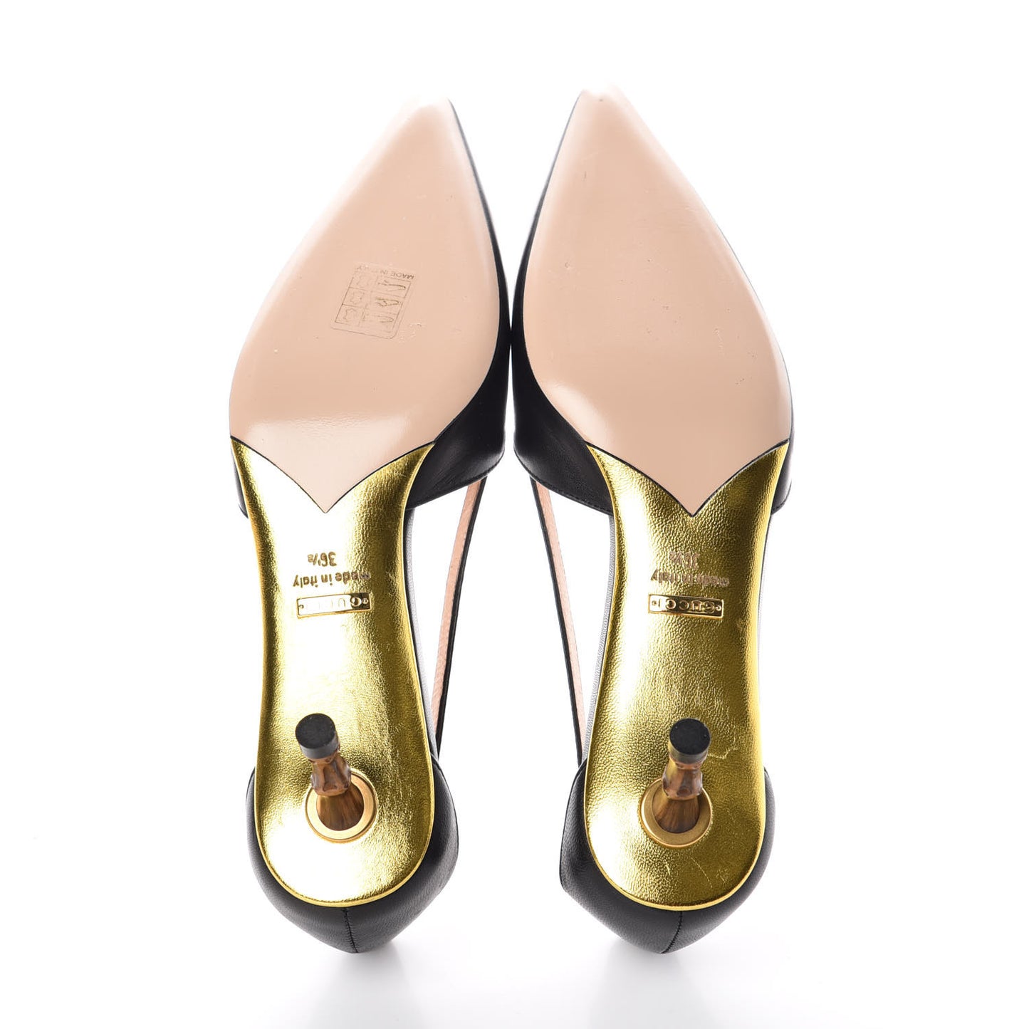 Nappa Cherry Pumps 36.5 Black