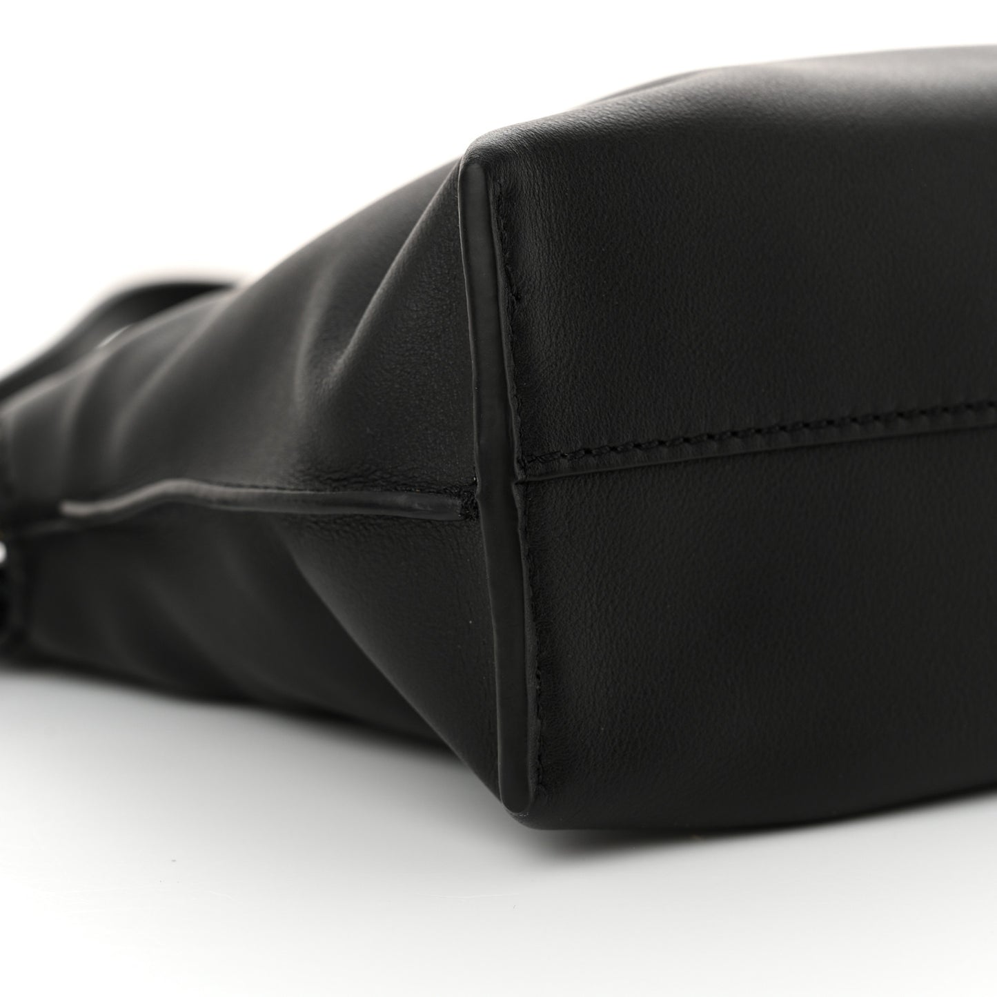 Calfskin Mini Flamenco Knot Clutch Black