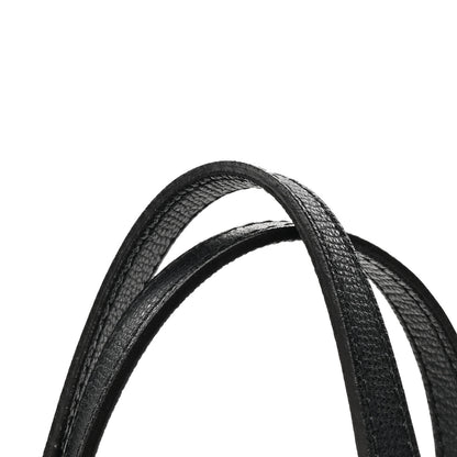 Burberry Grainy Calfskin Haymarket Check Medium Ardwell Zip Tote Black 15 of 15