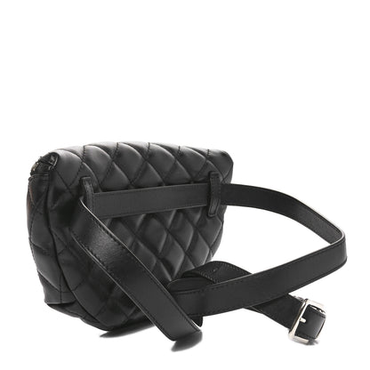 Chanel Calfskin Quilted Waist Belt Bag Black 2 of 9