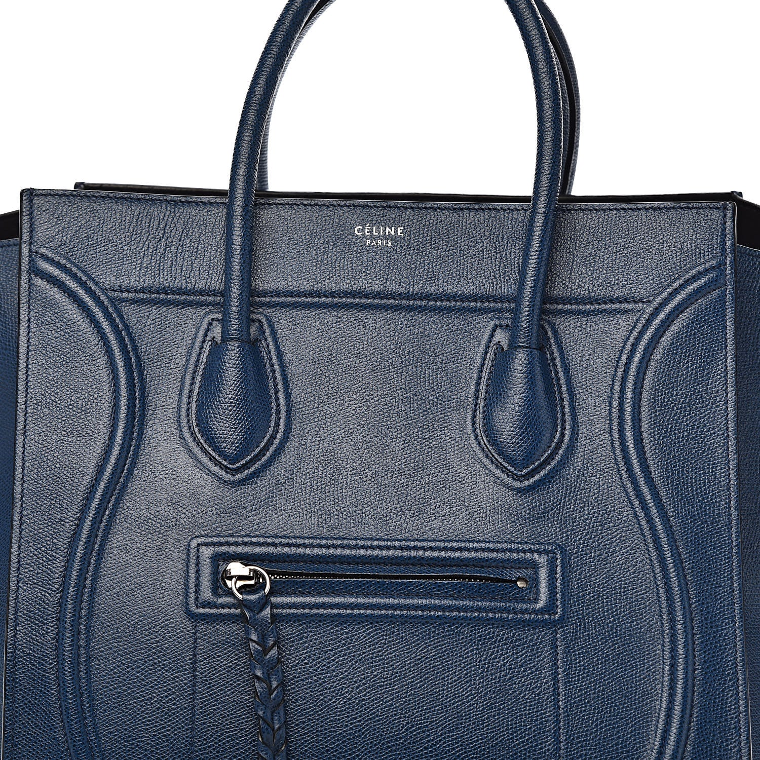 Celine Grained Calfskin Medium Phantom Luggage Deepsea 13 of 13
