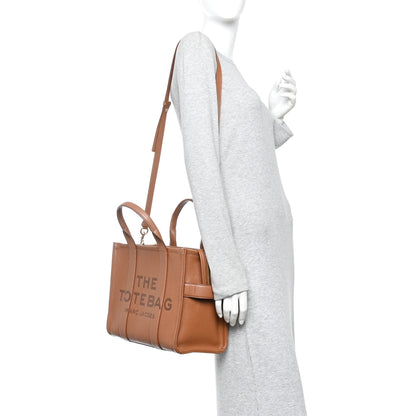 Marc Jacobs Grained Calfskin Medium The Tote Bag Argan Oil 2 of 14
