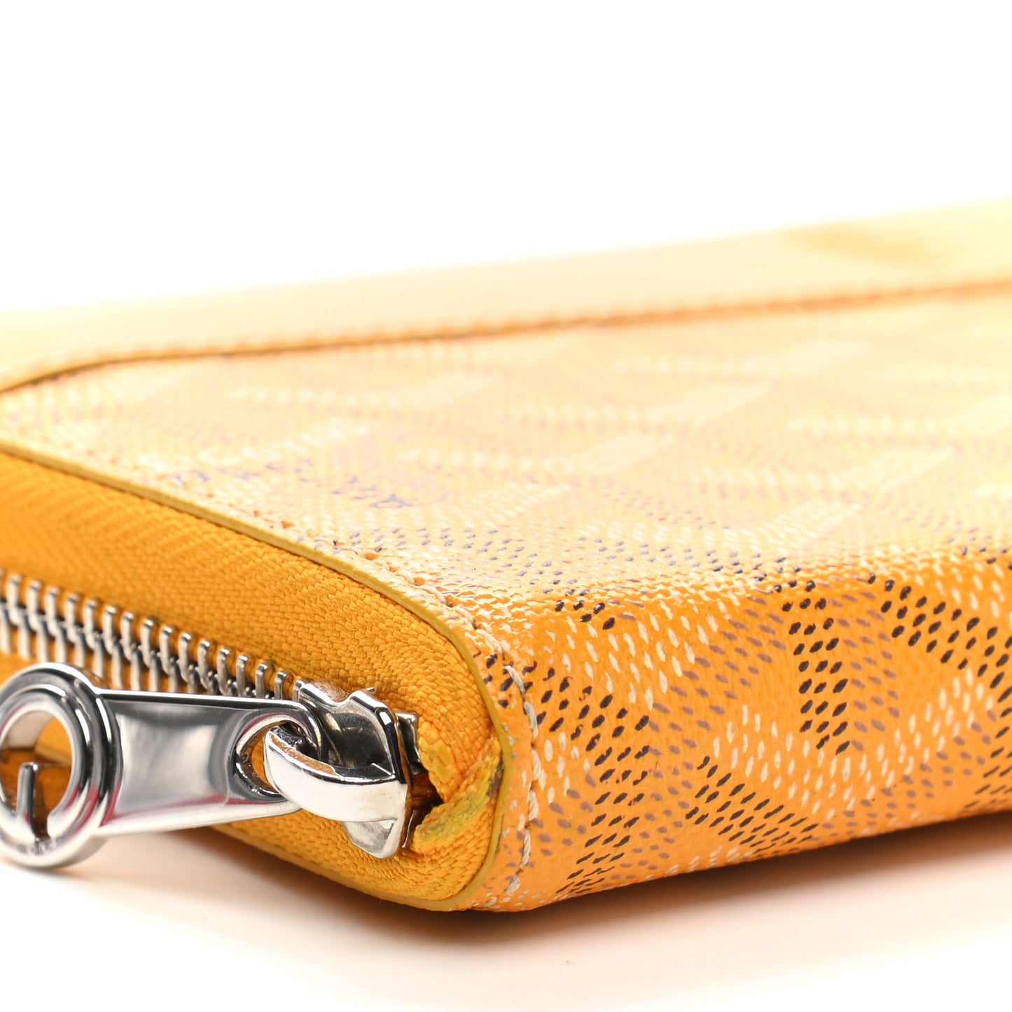 Goyardine Matignon Zip Around GM Wallet Yellow