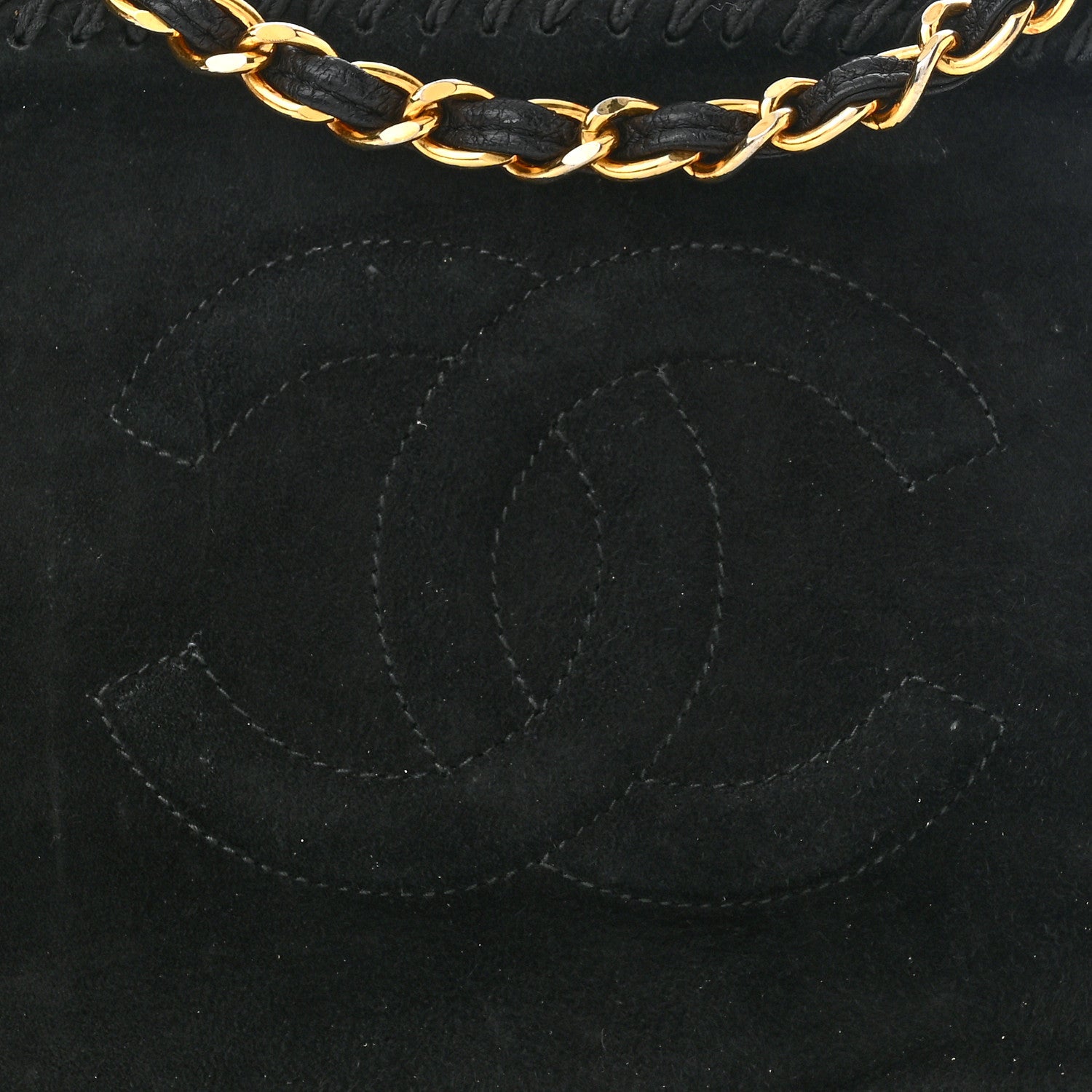 Chanel Suede CC Tassel Camera Case Black 9 of 11