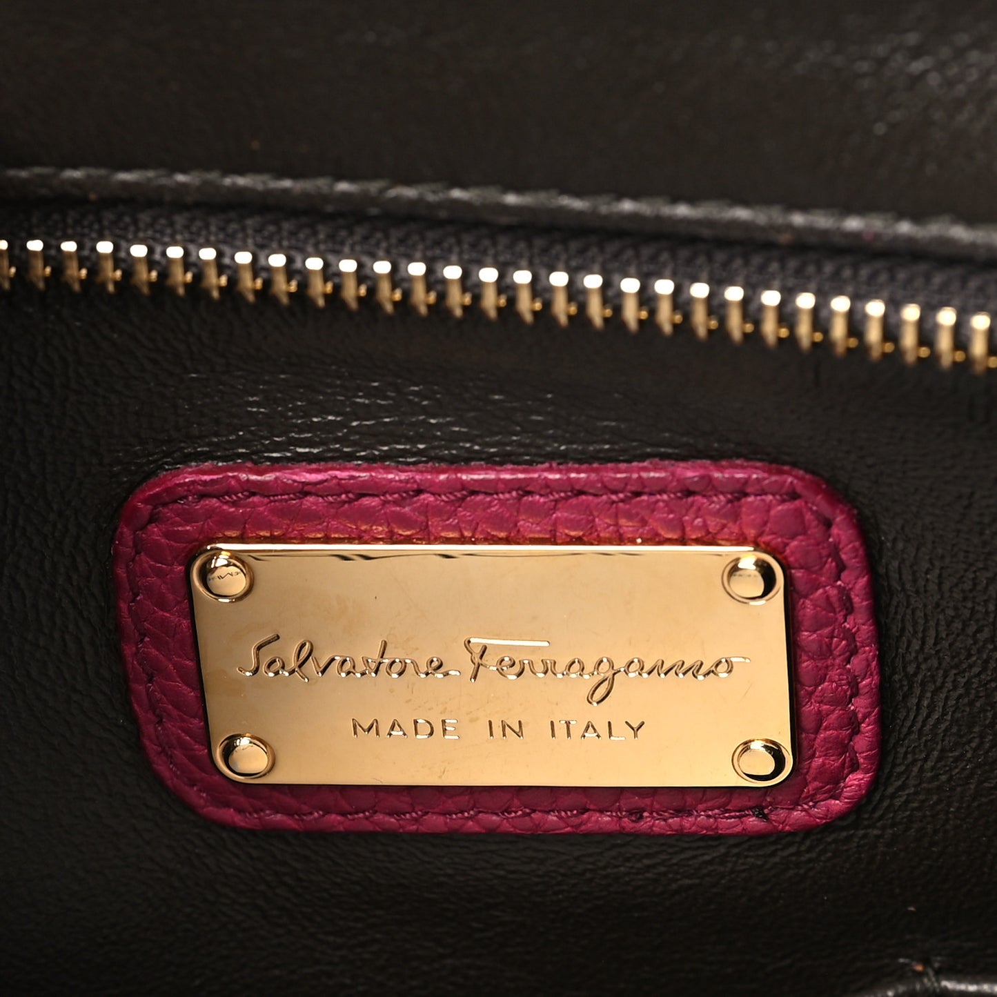 Grained Calfskin Sofia Satchel Pink