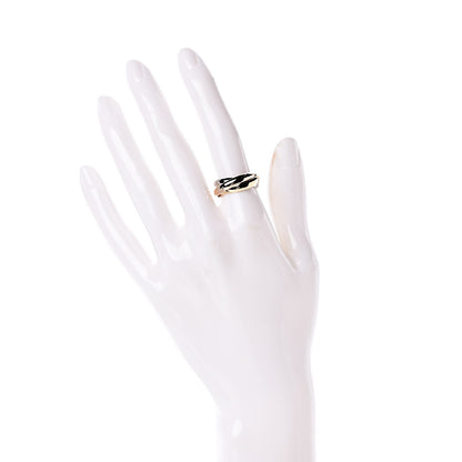 Cartier 18K Pink Yellow White Gold Classic Les Must De Trinity Ring 51 5.75 2 of 5