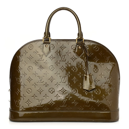 Louis Vuitton Vernis Alma GM Vert Olive 1 of 12
