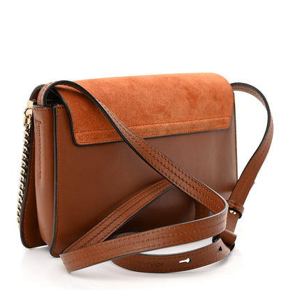 Chloe Suede Calfskin Small Faye Shoulder Bag Tobacco 3 of 12