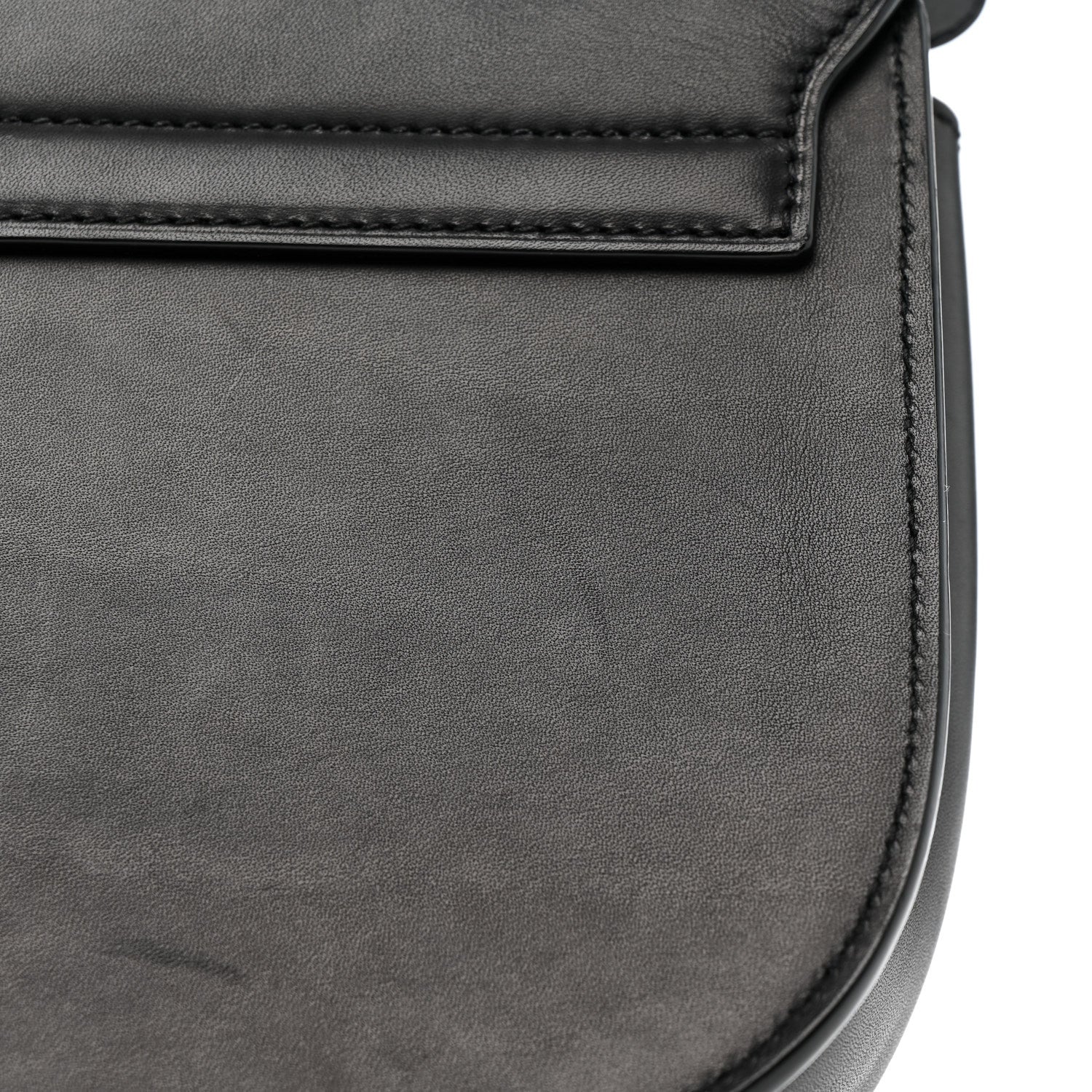 Saint Laurent Smooth Calfskin Monogram Medium Kaia Satchel Black 13 of 17