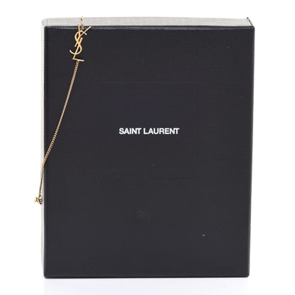 Saint Laurent Brass Monogram Charm Bracelet 5 of 5