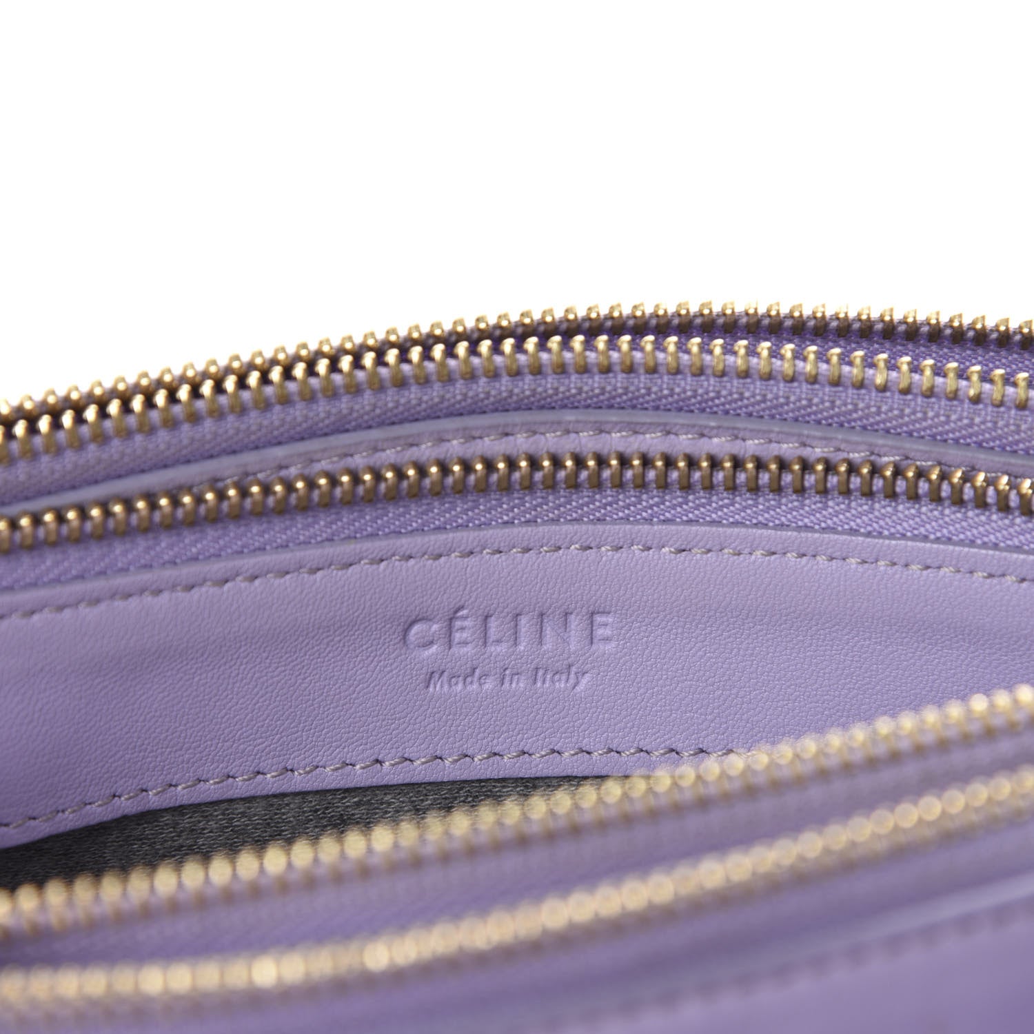 Celine Lambskin Large Trio Crossbody Bag Lilac 10 of 14