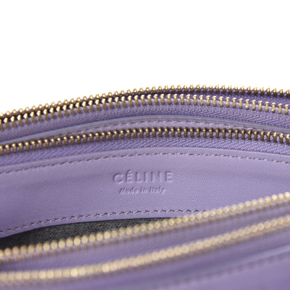 Celine Lambskin Large Trio Crossbody Bag Lilac 10 of 14