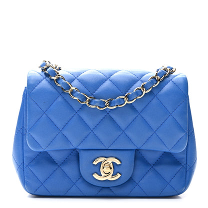 Chanel Lambskin Quilted Mini Square Flap Royal Blue 1 of 12