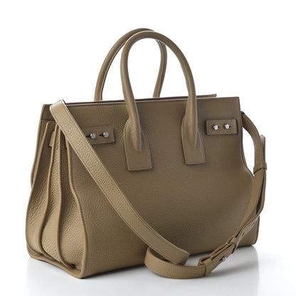 Saint Laurent Grained Calfskin Small Supple Sac De Jour Sable Beige 3 of 10