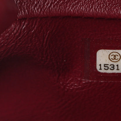 Chanel Patent Quilted Clutch With Chain Flap Red 7 of 10