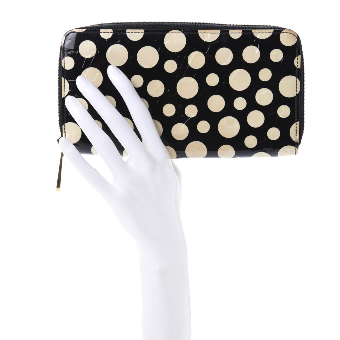 Vernis Kusama Infinity Dots Zippy Wallet Black