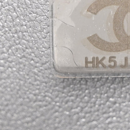 Chanel Iridescent Lambskin Quilted Medium Double Flap Grey 7 of 10