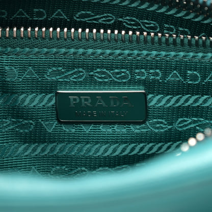 Prada Nappa Triangle Pocket Small Tote Bag Teal 6 of 16